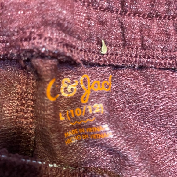 NEW! Kids Jogger Sweatpants with side Pockets. Cat & Jack unisex Large 10/12 - Picture 5 of 10